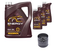 FEBI BILSTEIN Filtro Olio 8L MANNOL Energy 5W-30 Per Ford Transit