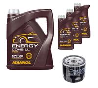 FEBI BILSTEIN Filtro Olio 8L MANNOL Energy Combi LL 5W-30 Per Fiat Panda 169 1.2