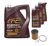 FEBI BILSTEIN Filtro Olio 8L MANNOL Energy Formula PD 5W-40 Per BMW X5 E70 4.8i