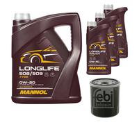 FEBI BILSTEIN Filtro Olio 8L MANNOL Longlife 508/509 0W-20 Per Lexus UX _AA1_