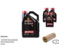 FEBI BILSTEIN Filtro Olio 8L Motul 8100 X-Clean+ 5W30 Per VW Golf IV Variant 1J5