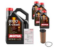 FEBI BILSTEIN Filtro Olio 9 L MOTUL 8100 X-CLEAN 5W-40 Per BMW X1 E84 XDRIVE18D
