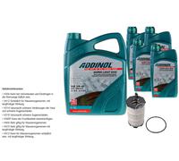 FEBI BILSTEIN Filtro Olio 9L ADDINOL SUPER LIGHT 0540 Per Audi A5 8T3 S5 Quattro