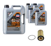 Febi BILSTEIN Filtro Olio 9L Liqui Moly Top Tec 4200 5W-30 per Audi A8 4E_6.0