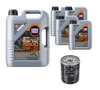 FEBI BILSTEIN Filtro Olio 9L Liqui Moly Top Tec 4200 5W-30 Per Suzuki Jimny