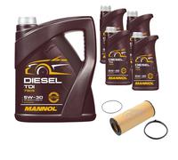FEBI BILSTEIN Filtro Olio 9L MANNOL Diesel TDI 5W-30 Per Audi A6 4F2 C6 2.4 3.2