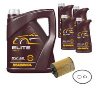 Febi BILSTEIN Filtro Olio 9L mannol Elite 5W-40 per BMW 7er E65 E66 E67 745i Sx.