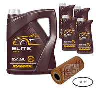 Febi BILSTEIN Filtro Olio 9L mannol Elite 5W-40 per Mercedes-Benz W210