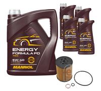 FEBI BILSTEIN Filtro Olio 9L MANNOL Energy Formula PD 5W-40 Per BMW X5 E70 4.8i