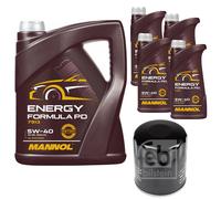 FEBI BILSTEIN Filtro Olio 9L MANNOL Energy Formula PD 5W-40 Per Lancia Musa 350