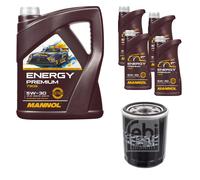Febi Bilstein Filtro Olio 9L Mannol Energy Premium 5W-30 Per Mitsubishi Mirage