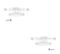 FEBI BILSTEIN Kit Bracci Oscillanti Sinistro E Destro Per Mercedes-Benz SLK R172