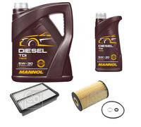 FEBI BILSTEIN MANNOL Controllo Set 6 L Diesel TDI 5W-30 per KIA Cerato LD 1.6