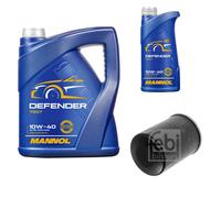 FEBI BILSTEIN MANNOL Defender 10W-40 Set Cambio Olio 6 L per Toyota Avensis