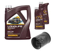 FEBI BILSTEIN Mannol Longlife Set Cambio Olio 7 L per Toyota RAV 4 III 5W-30