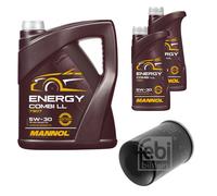 FEBI BILSTEIN Olfilter 7L MANNOL Energy Combi LL 5W-30 per Toyota RAV 4 III