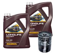 Febi BILSTEIN Olio 10L mannol Longlife 504/507 5W-30 per Jaguar Xk Cabriolet