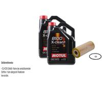 Febi BILSTEIN Olio 10L Motul 8100 x-Pulire+5W30 per VW Golf IV Variant 1J5