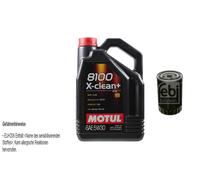 Febi BILSTEIN Olio 5L Motul 8100 x-Pulire+5W30 per VW Golf IV Cabriolet 1E7