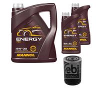 Febi BILSTEIN Olio 7L mannol Energia 5W-30 per VW Passat Variant 3B5 1.9 Tdi