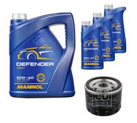 Febi BILSTEIN Olio 8L mannol Defender 10W-40 per Smart Fortwo Coupe 453 1.0