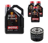 Febi BILSTEIN Olio 8L Motul 8100 x-Pulire+5W30 per Dacia Logan MCV Ks _ 1.5