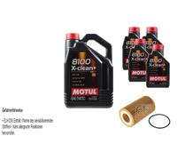 Febi BILSTEIN Olio 9L Motul 8100 x-Pulire+5W30 per Audi A5 Cabriolet 8F7 S5