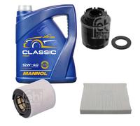 FEBI BILSTEIN Pacchetto di ispezione 5L MANNOL Classic 10W-40 per Audi A1 8X1