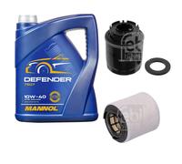 FEBI BILSTEIN Pacchetto di ispezione 5L MANNOL Defender 10W-40 per Audi A1 8X1