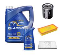 FEBI BILSTEIN Pacchetto di ispezione 6L MANNOL Classic 10W-40 per Peugeot 406 8B