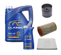 FEBI BILSTEIN Pacchetto di ispezione 6L MANNOL Classic 10W-40 per Peugeot Boxer