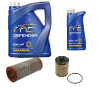 FEBI BILSTEIN Pacchetto di ispezione 6L MANNOL Defender 10W-40 per Fiat Idea
