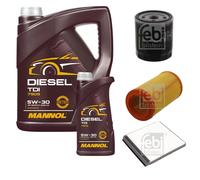 FEBI BILSTEIN Pacchetto di ispezione 6L MANNOL Diesel TDI 5W-30 per Citroën