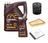 FEBI BILSTEIN Pacchetto di ispezione 6L MANNOL Diesel TDI 5W-30 per Citroën