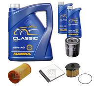 FEBI BILSTEIN Pacchetto di ispezione 7L MANNOL Classic 10W-40 per Citroën
