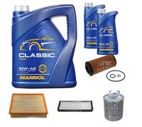 FEBI BILSTEIN Pacchetto di ispezione 7L MANNOL Classic 10W-40 per Mercedes