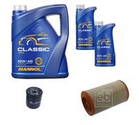 FEBI BILSTEIN Pacchetto di ispezione 7L MANNOL Classic 10W-40 per Peugeot Boxer