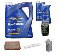 FEBI BILSTEIN Pacchetto di ispezione 7L MANNOL Classic 10W-40 per VW Sharan 7M 8