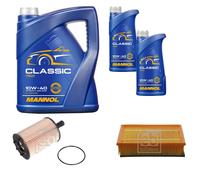 FEBI BILSTEIN Pacchetto di ispezione 7L MANNOL Classic 10W-40 per VW Transporter