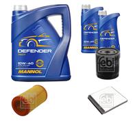 FEBI BILSTEIN Pacchetto di ispezione 7L MANNOL Defender 10W-40 per Citroën