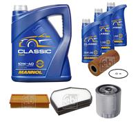 FEBI BILSTEIN Pacchetto di ispezione 8L MANNOL Classic 10W-40 per Mercedes-Benz