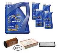 FEBI BILSTEIN Pacchetto di ispezione 9L MANNOL Classic 10W-40 per Mercedes