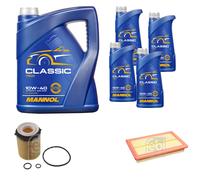 FEBI BILSTEIN Pacchetto di ispezione 9L MANNOL Classic 10W-40 per Mercedes-Benz