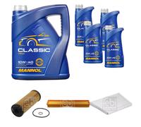 FEBI BILSTEIN Pacchetto di ispezione 9L MANNOL Classic 10W-40 per Mercedes-Benz