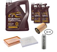 FEBI BILSTEIN Pacchetto di ispezione 9L MANNOL Energia Formule PD 5W-40 per VW