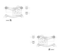 Febi BILSTEIN Querlenkersatz Sinistra Destra per Land Rover Discovery Sport L550