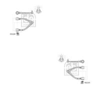 Febi BILSTEIN Querlenkersatz Sinistra Destra per MERCEDES-BENZ CLASSE S W222