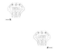 Febi BILSTEIN Querlenkersatz Sinistra Destra per Toyota Corolla Familiare _
