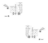 Febi BILSTEIN Querlenkersatz Sinistra Destra per Toyota Corolla Familiare _E21_