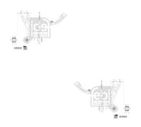 Febi BILSTEIN Querlenkersatz Sinistra Destra per VW Passat Variant 3G5 CB5